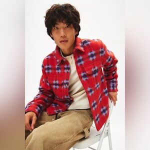 BDG Red and Blue Plaid Shirt/Jacket - Size Small